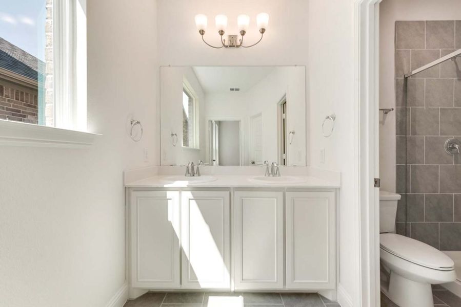 Representative furnished interior of a home built from the Wisteria by Pacesetter Homes in Elevon, Lavon (Image 13).