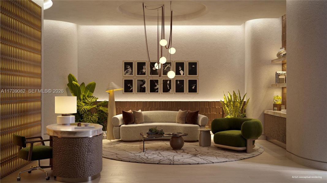 Furnished interior view inside a new home in Icon Beach Residences, Hollywood (Image 18).