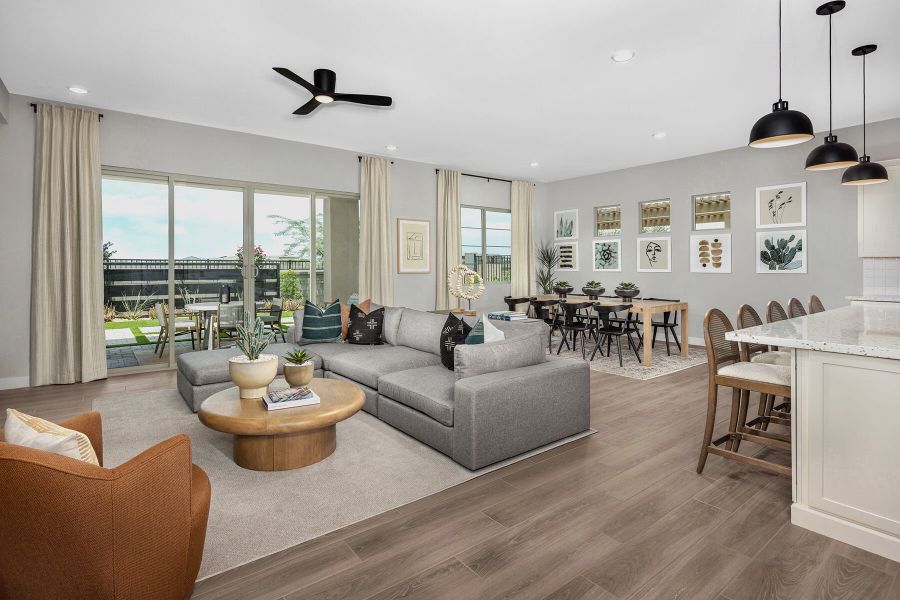 Representative furnished interior of a home built from the Pebble by Mattamy Homes in Empire Pointe, Queen Creek (Image 7). Representative furnished interior of a home built from the Pebble by Mattamy Homes in Empire Pointe, Queen Creek (Image 7).