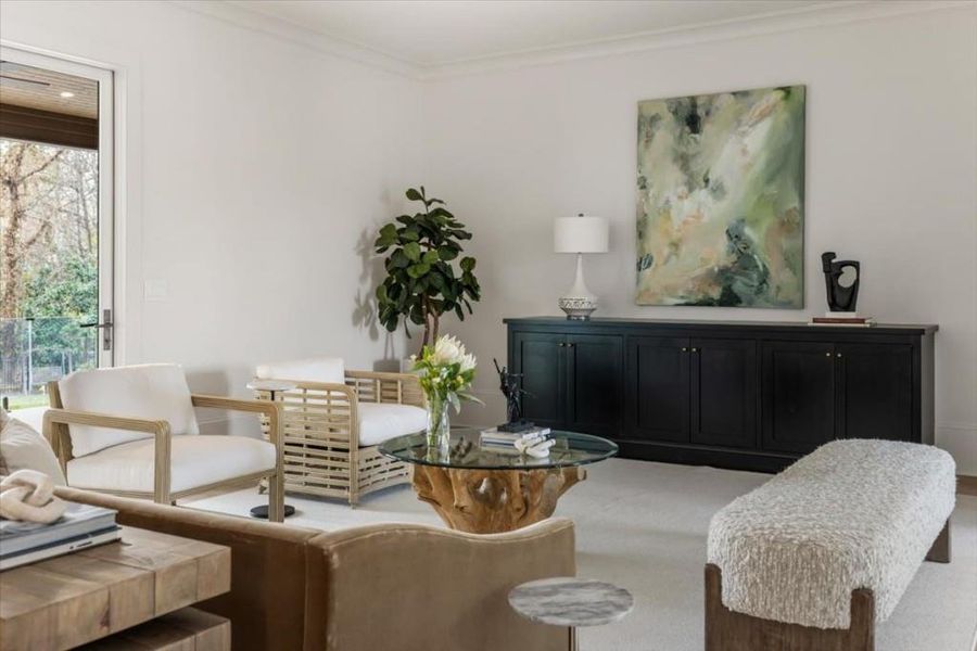 Furnished interior view inside a new home in , Alpharetta (Image 18).