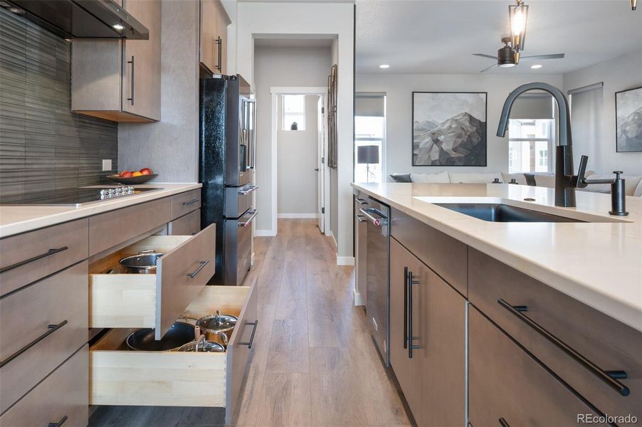 Furnished interior view inside a new home in , Colorado Springs (Image 6). Furnished interior view inside a new home in , Colorado Springs (Image 6).