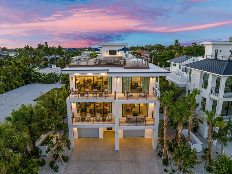 Front exterior of a new home in , Sarasota, FL, highlighting curb appeal (Image 19). Front exterior of a new home in , Sarasota, FL, highlighting curb appeal (Image 19).