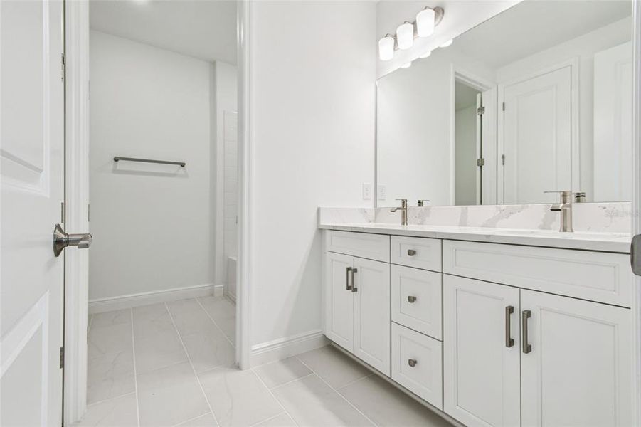 Furnished interior view inside a new home in Hawkstone, Sarasota (Image 8). Furnished interior view inside a new home in Hawkstone, Sarasota (Image 8).