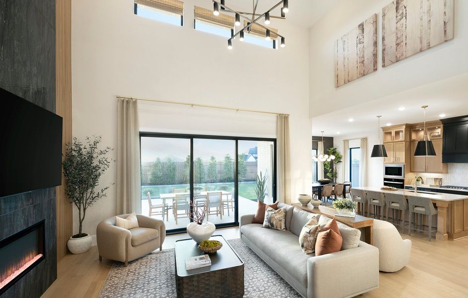 Representative furnished interior of a home built from the Hayden by Brookfield Residential in Midline, Webster (Image 11).