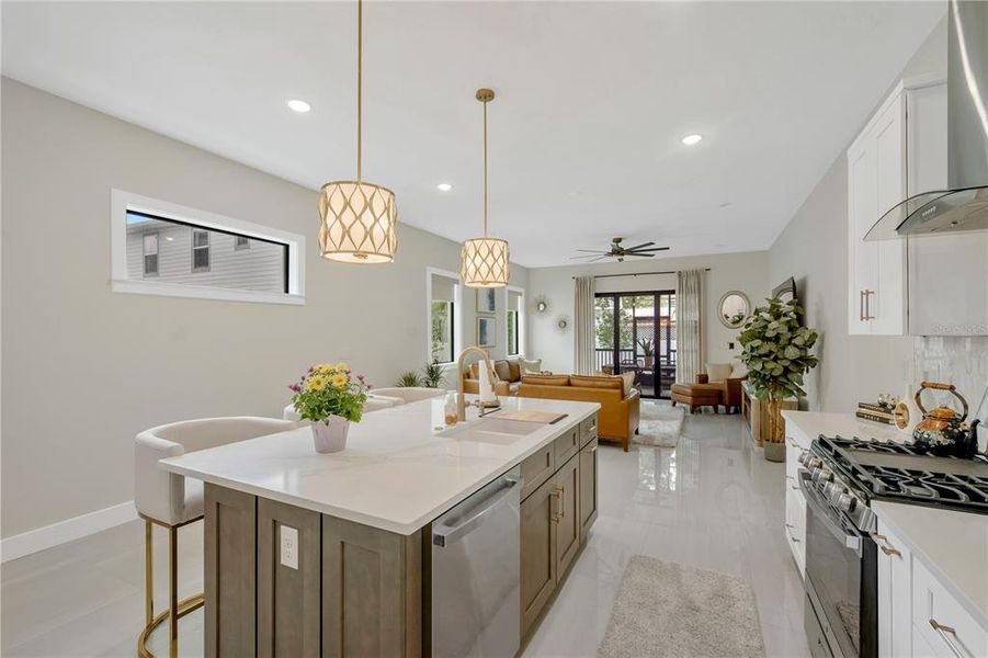 Furnished interior view inside a new home in , Tampa (Image 15).