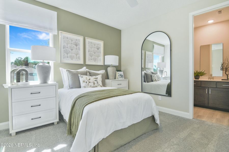 Furnished interior view inside a new home in , Palm Coast (Image 16).