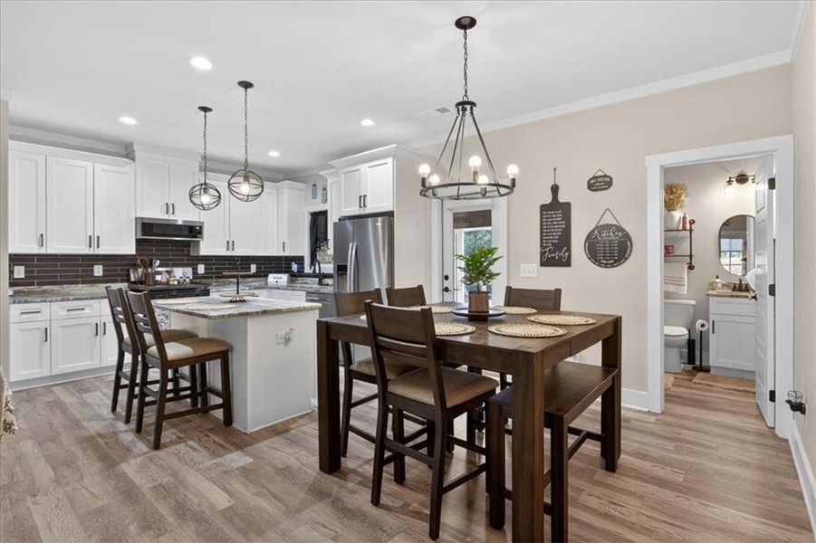 Furnished interior view inside a new home in , Talking Rock (Image 10).