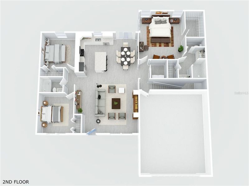 2D floor plan layout of this home in , Deltona, FL (Image 5).