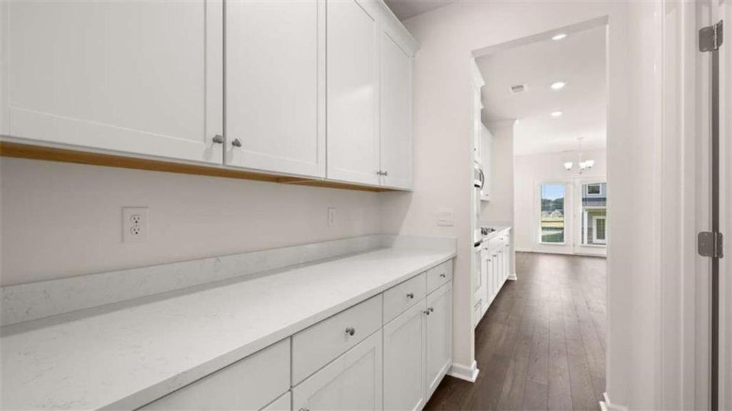 Furnished interior view inside a new home in Wildwood, Covington (Image 6). Furnished interior view inside a new home in Wildwood, Covington (Image 6).