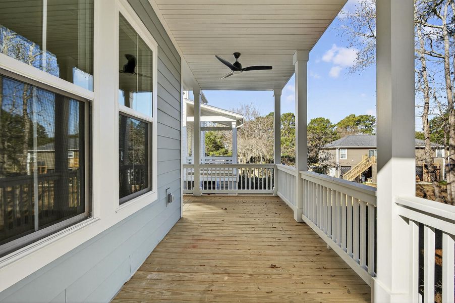 Exterior details and patio area of a home in Mount Pleasant Homes, Mount Pleasant (Image 12).