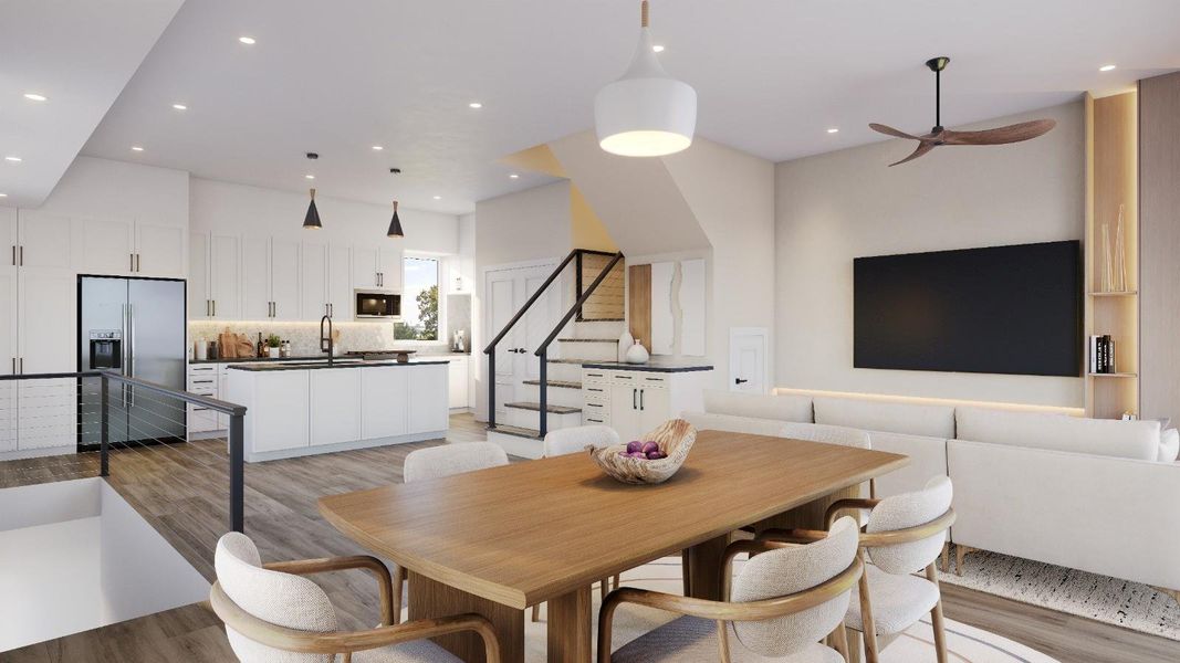 Furnished interior view inside a new home in , Houston (Image 3).