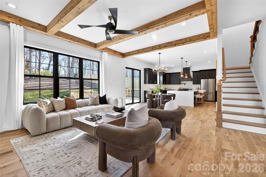 Furnished interior view inside a new home in , Charlotte (Image 37).