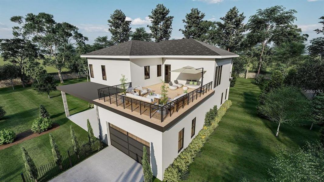 Exterior details and patio area of a home in , Ocala (Image 2). Exterior details and patio area of a home in , Ocala (Image 2).