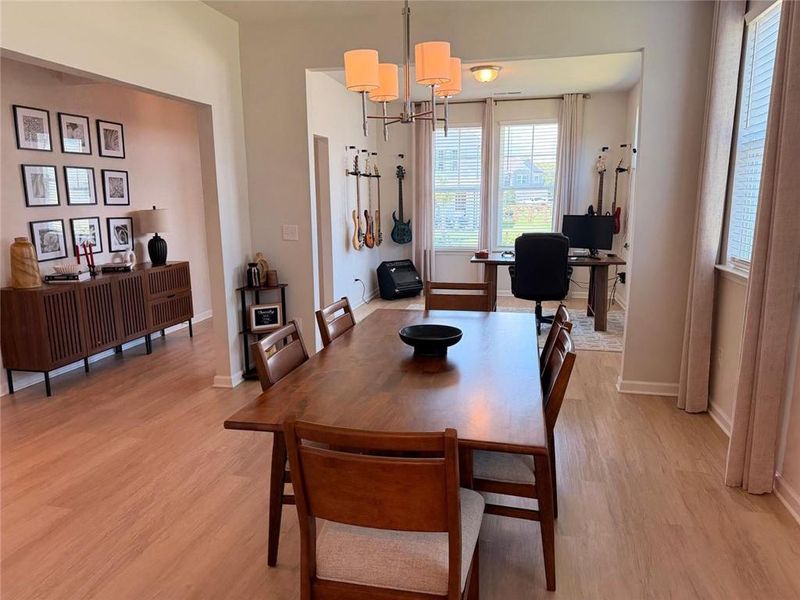 Furnished interior view inside a new home in Wehunt Meadows, Hoschton (Image 15).