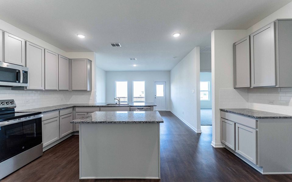 Furnished interior view inside a new home in Katzer Ranch, Converse (Image 3).