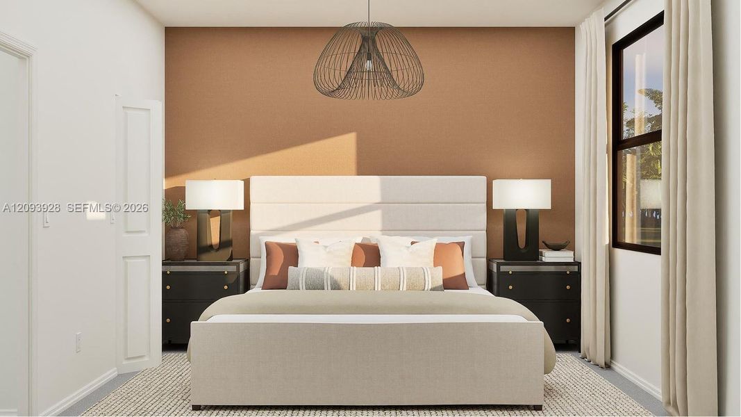 Furnished interior view inside a new home in Pineland Crest, Miami (Image 9).