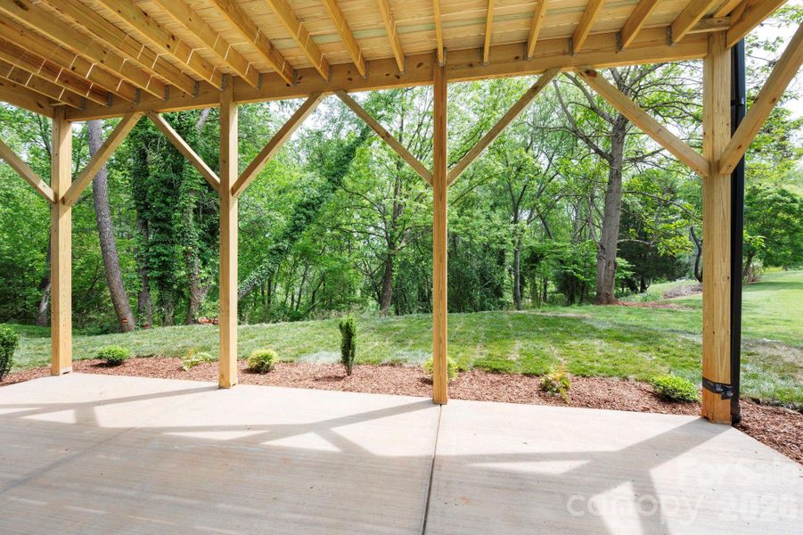 Exterior details and patio area of a home in , Asheville (Image 3).