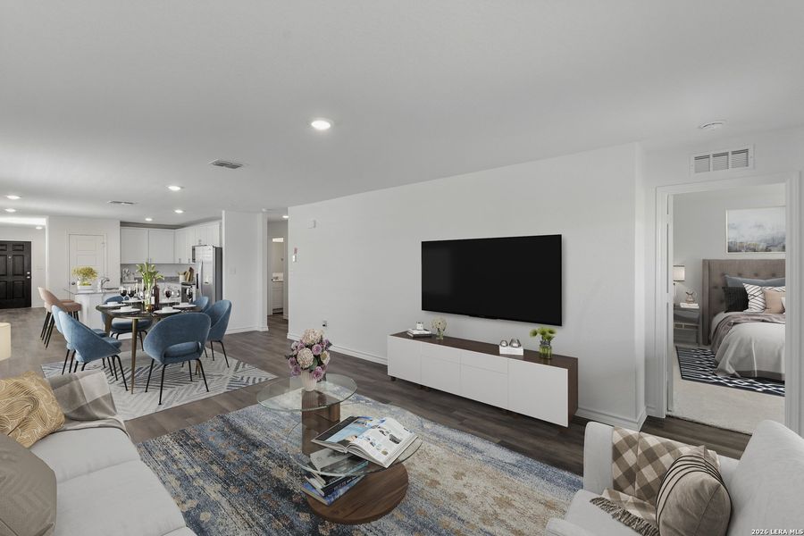 Furnished interior view inside a new home in The Overlook at Creekside, New Braunfels (Image 3).