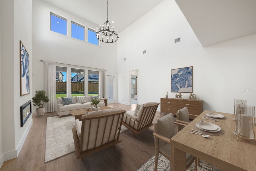 Furnished interior view inside a new home in Aster Park, McKinney (Image 16). Furnished interior view inside a new home in Aster Park, McKinney (Image 16).