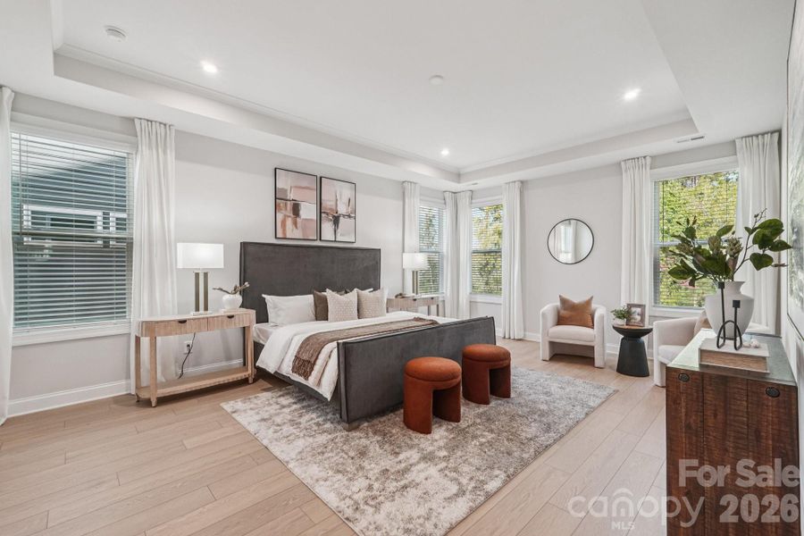 Furnished interior view inside a new home in , Charlotte (Image 8).