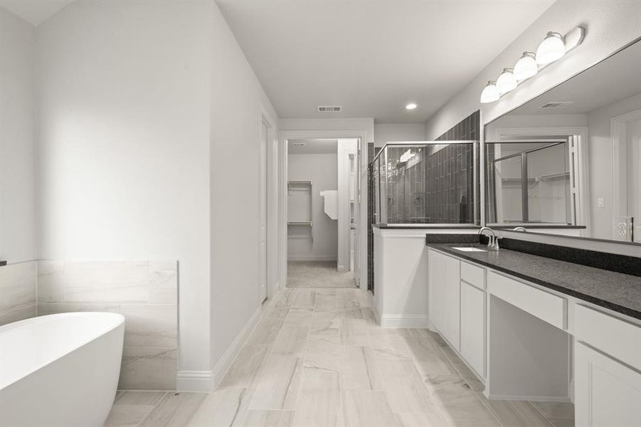 Furnished interior view inside a new home in Somerset - Phase 5, Mansfield (Image 5). Furnished interior view inside a new home in Somerset - Phase 5, Mansfield (Image 5).