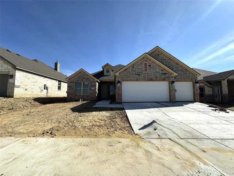 In-progress construction of a new home in , Cleburne, TX (Image 3).