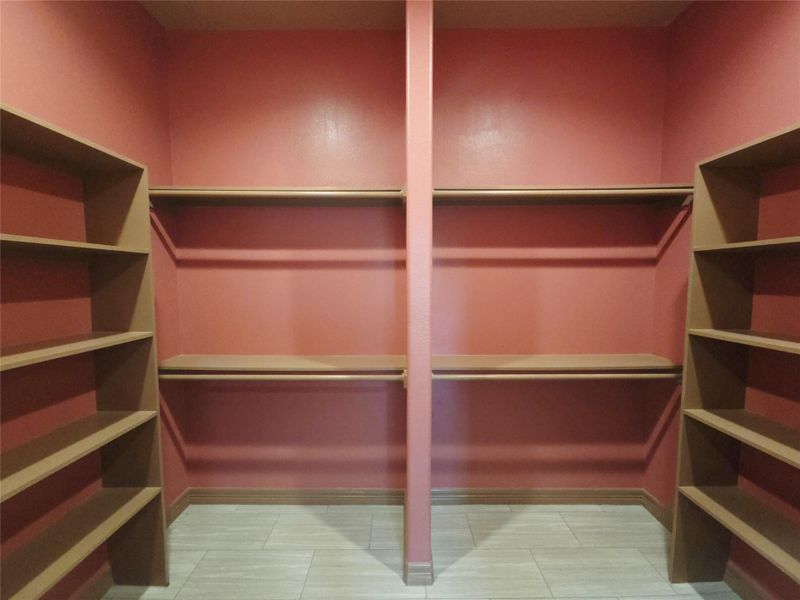 Master walk-in closet