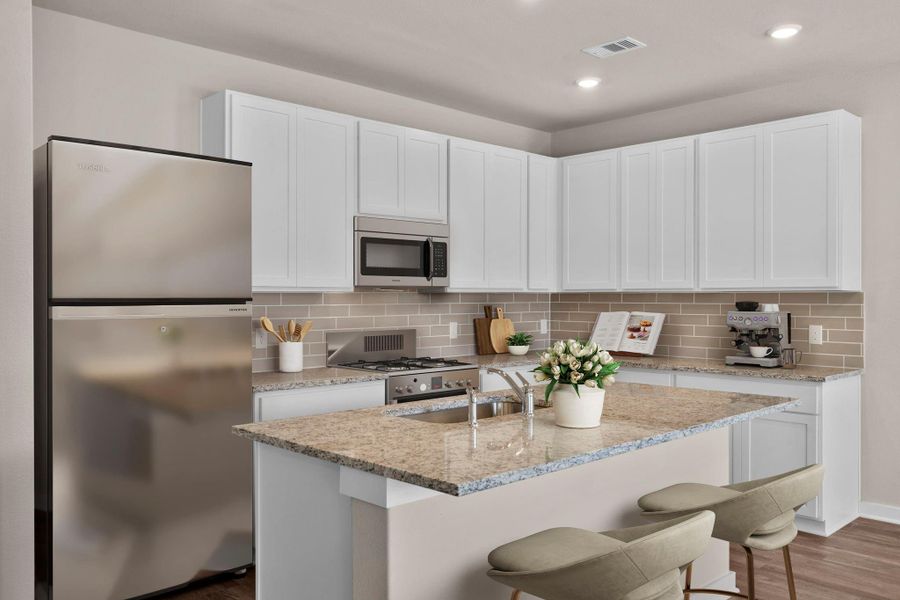 Furnished interior view inside a new home in Arabella on the Prairie 60', Richmond (Image 10).