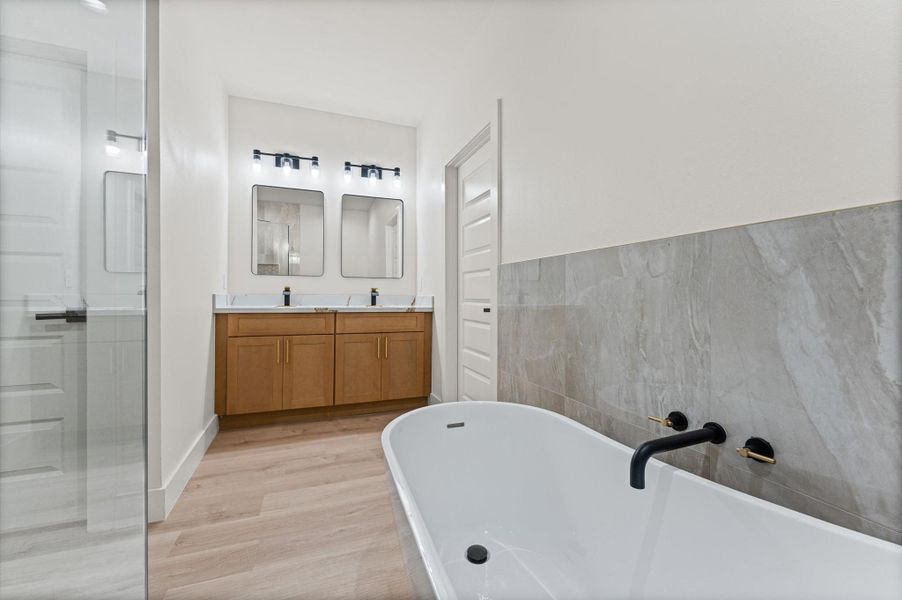 Furnished interior view inside a new home in , El Lago (Image 10).