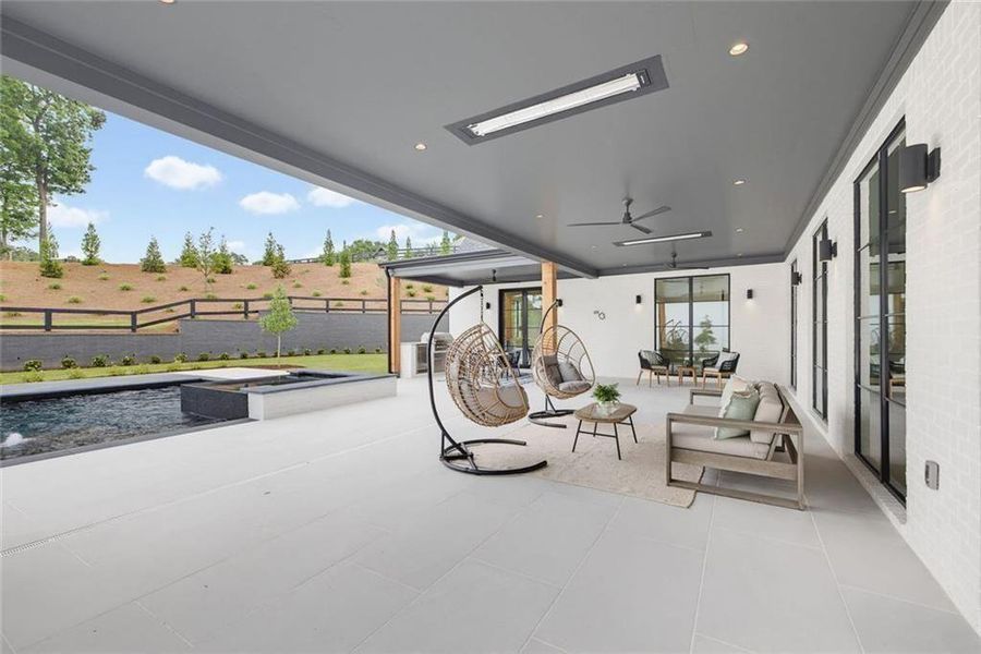 Exterior details and patio area of a home in , Canton (Image 3).