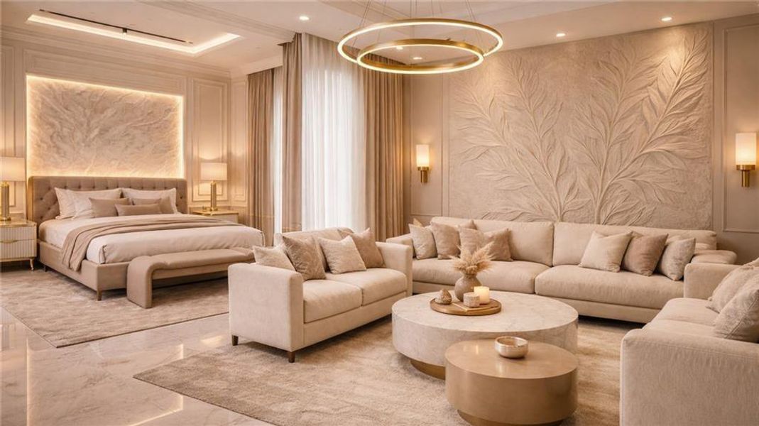Furnished interior view inside a new home in , Alpharetta (Image 15).