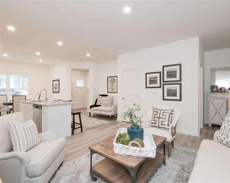 Furnished interior view inside a new home in , Conyers (Image 4). Furnished interior view inside a new home in , Conyers (Image 4).