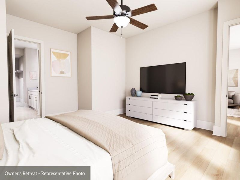 Furnished interior view inside a new home in Austin Point, Richmond (Image 5).