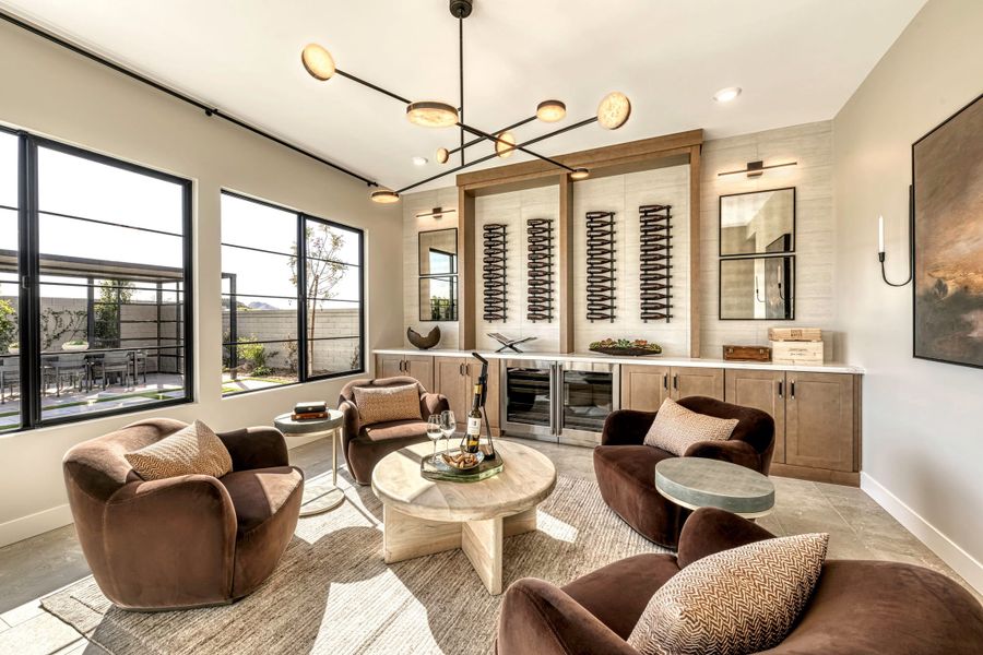 Representative furnished interior of a home built from the Calida Plan 9002 by Tri Pointe Homes in Emberly, Gilbert (Image 9).