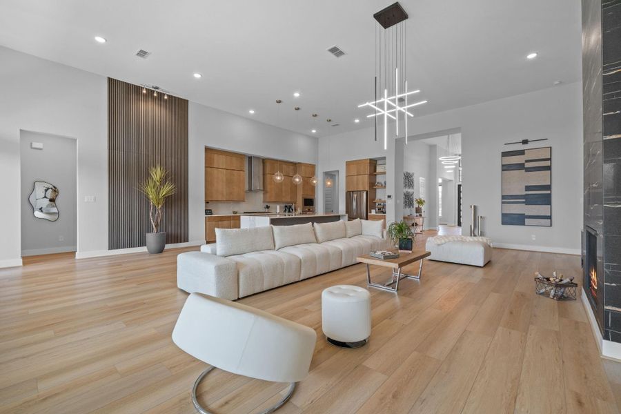 Furnished interior view inside a new home in , Cypress (Image 37).