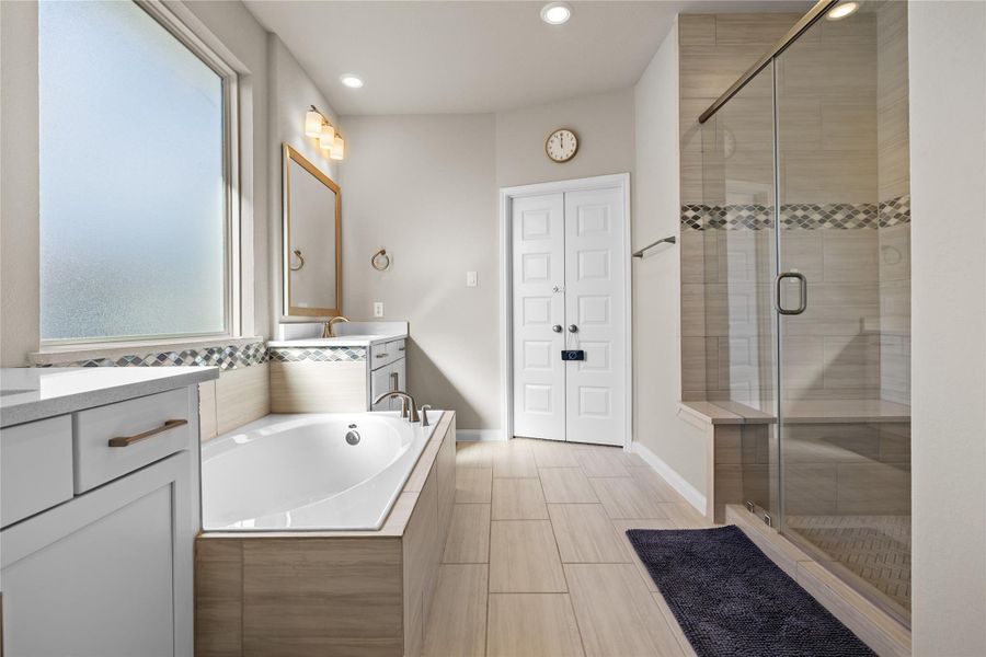 Furnished interior view inside a new home in , Houston (Image 21).