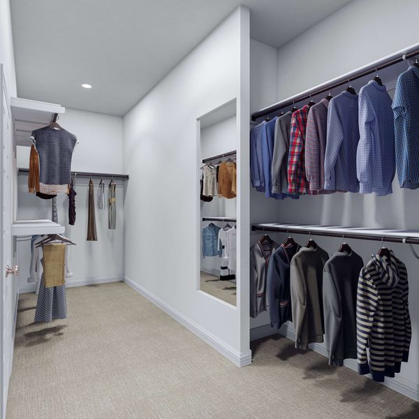 Representative furnished interior of a home built from the Longspur by Tri Pointe Homes in Oakhill Reserve, Tomball (Image 15).