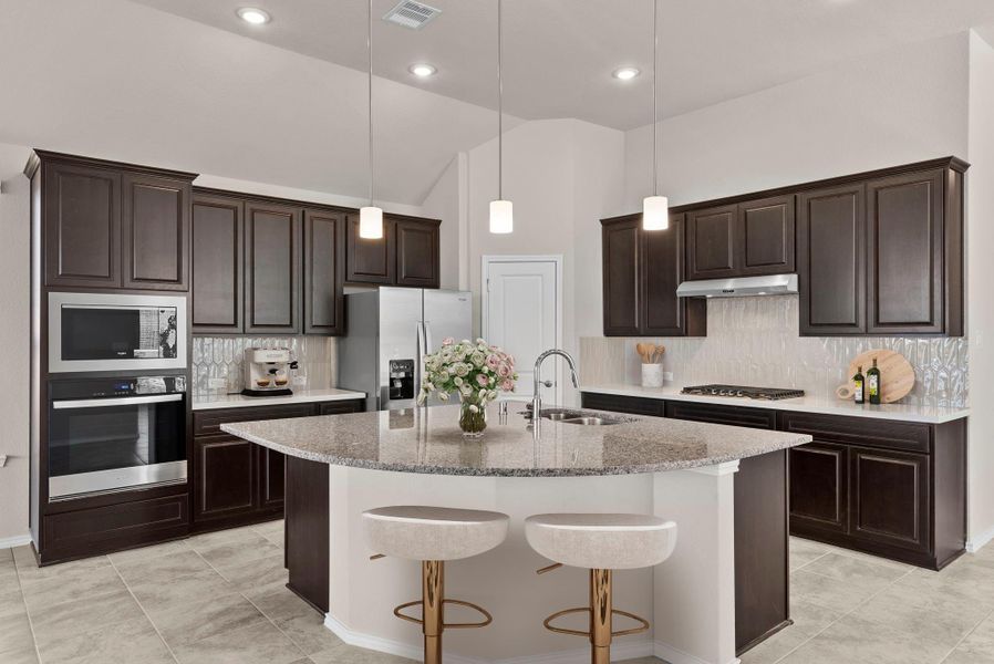 Furnished interior view inside a new home in The Trails 50', New Caney (Image 5).