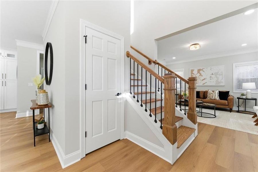 Furnished interior view inside a new home in , Atlanta (Image 15). Furnished interior view inside a new home in , Atlanta (Image 15).