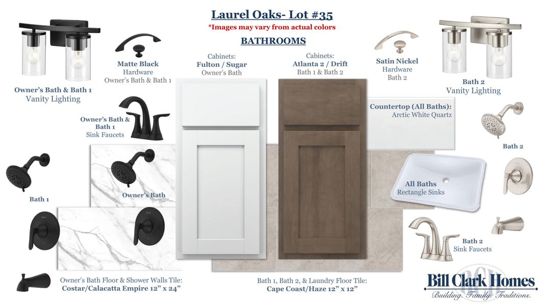 Sample of building materials used in homes in Laurel Oaks, Greenville (Image 3).