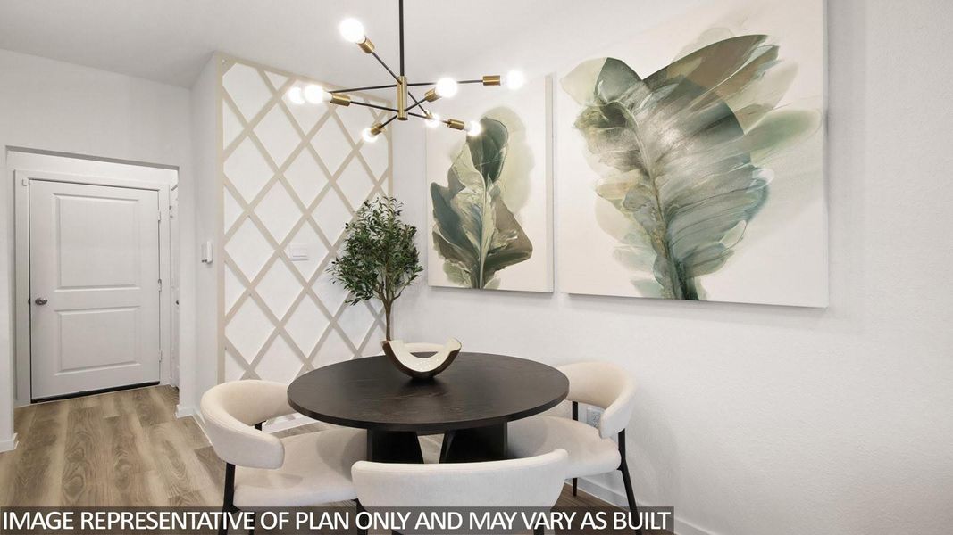 Furnished interior view inside a new home in Bridges on Lake Houston Villas, Humble (Image 8).