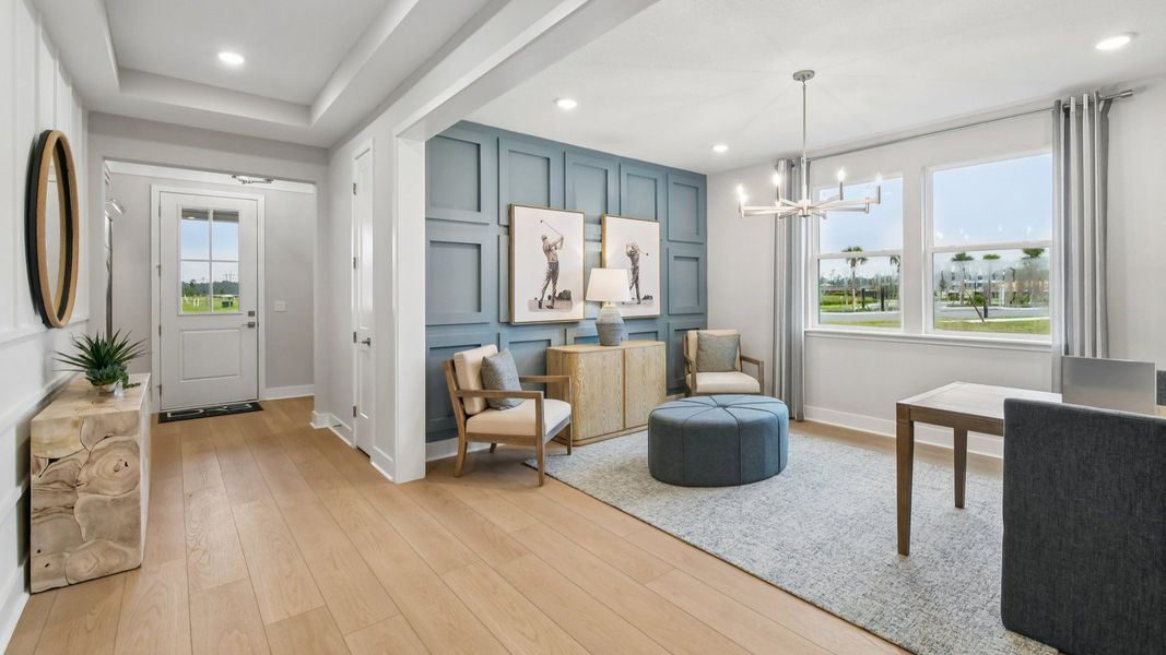 Representative furnished interior of a home built from the Marigold by DRB Homes in Ardisia Park, New Smyrna Beach (Image 12).