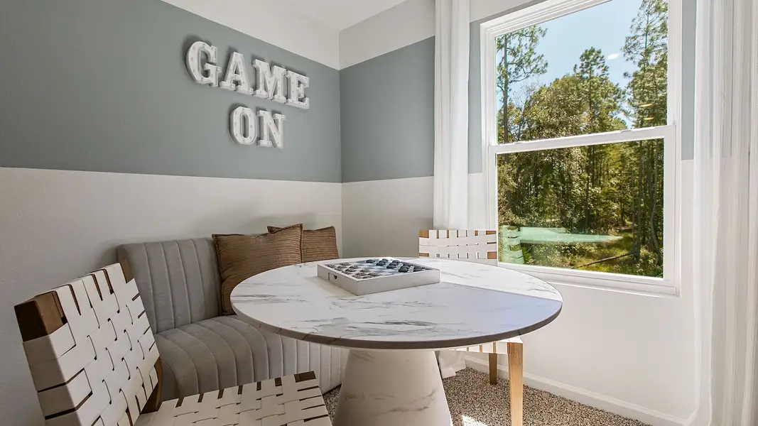 Furnished interior view inside a new home in Copes Landing, Jacksonville (Image 26). Furnished interior view inside a new home in Copes Landing, Jacksonville (Image 26).