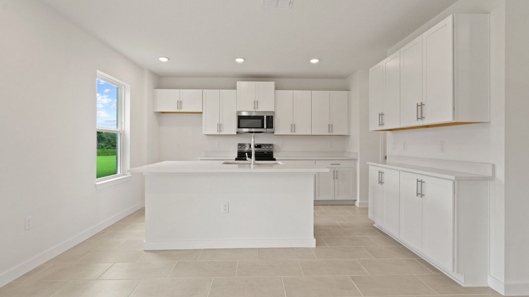 Highbourne Kitchen by DRB Homes in Willowbrook North located in Winter Haven, FL. Highbourne Kitchen by DRB Homes in Willowbrook North located in Winter Haven, FL.