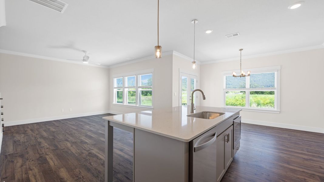 Furnished interior view inside a new home in Harbor Crest, Ooltewah (Image 7). Furnished interior view inside a new home in Harbor Crest, Ooltewah (Image 7).