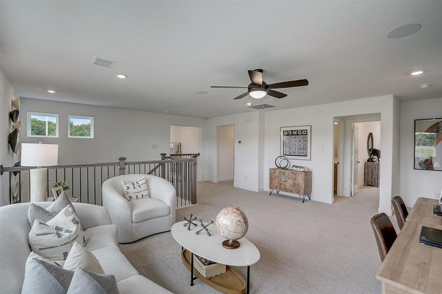 Furnished interior view inside a new home in Cross Creek Meadows, Celina (Image 11).