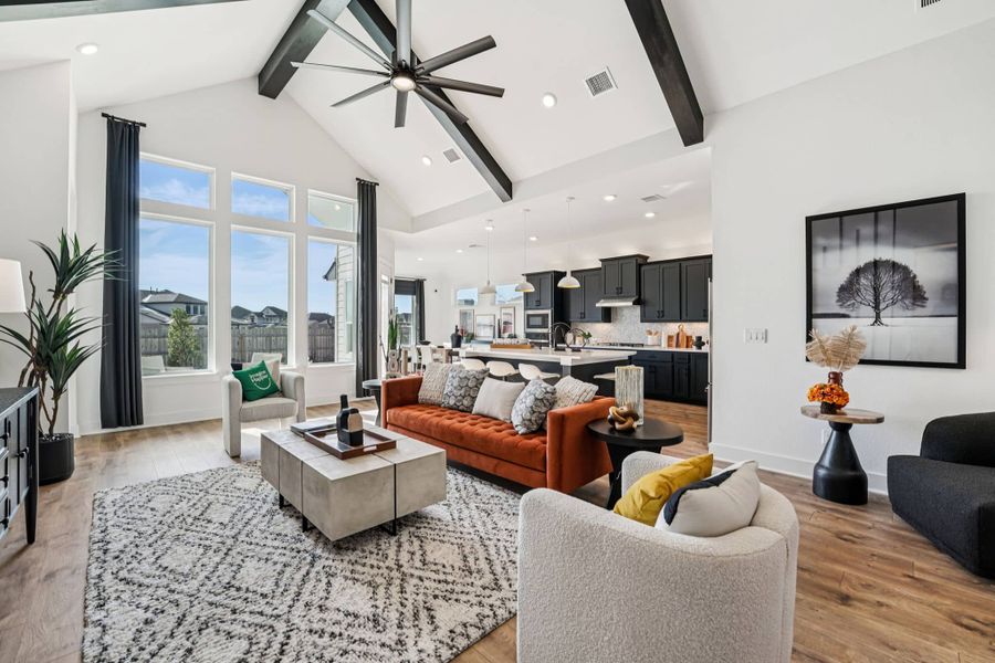 Representative furnished interior of a home built from the Brooks – 50′ Lot by Chesmar Homes in Lakes of Cane Island, Katy (Image 6).