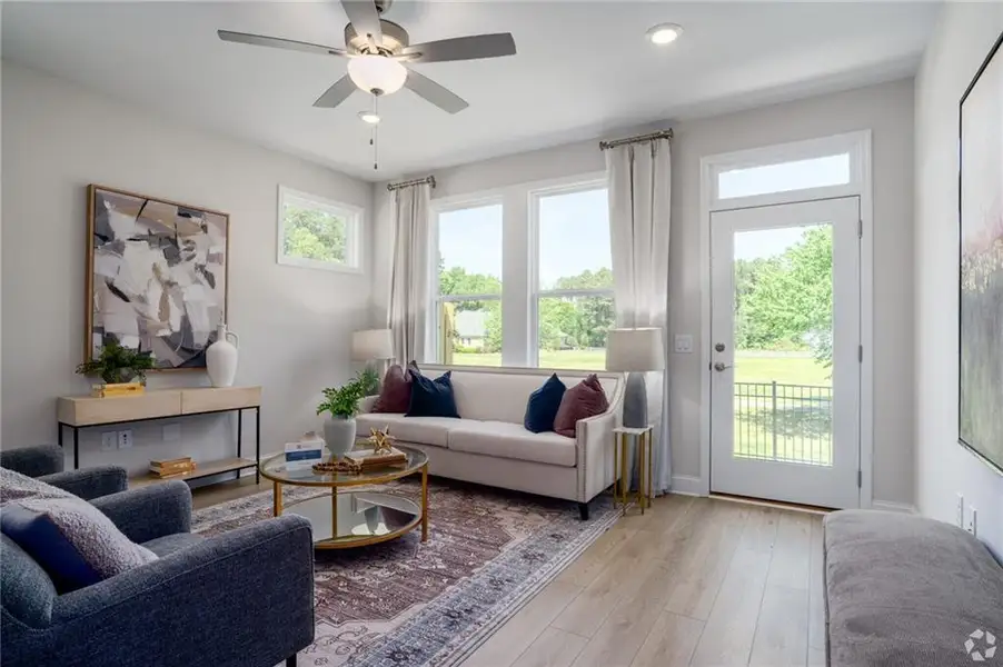 Furnished interior view inside a new home in , Cartersville (Image 9).