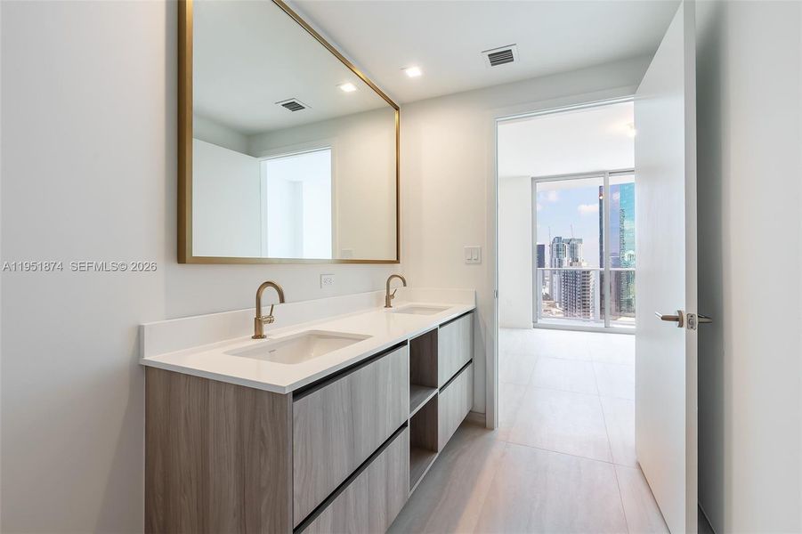 Furnished interior view inside a new home in , Miami (Image 6).