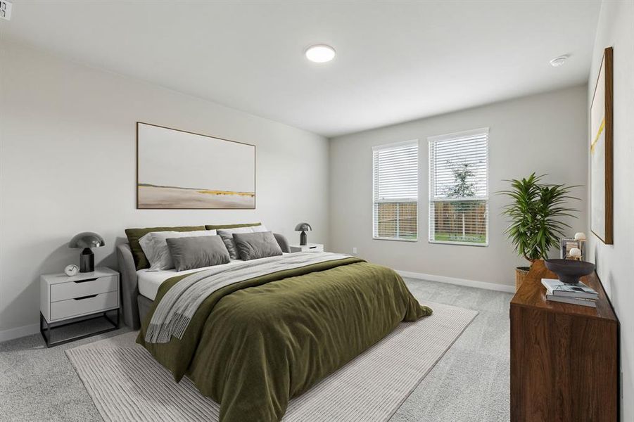 Primary Suite in the Winters home plan by Trophy Signature Homes – REPRESENTATIVE PHOTO
